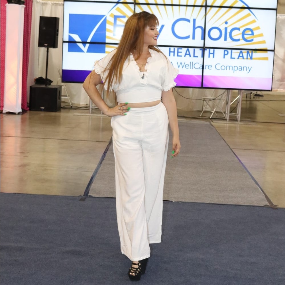 Stunning white outfit